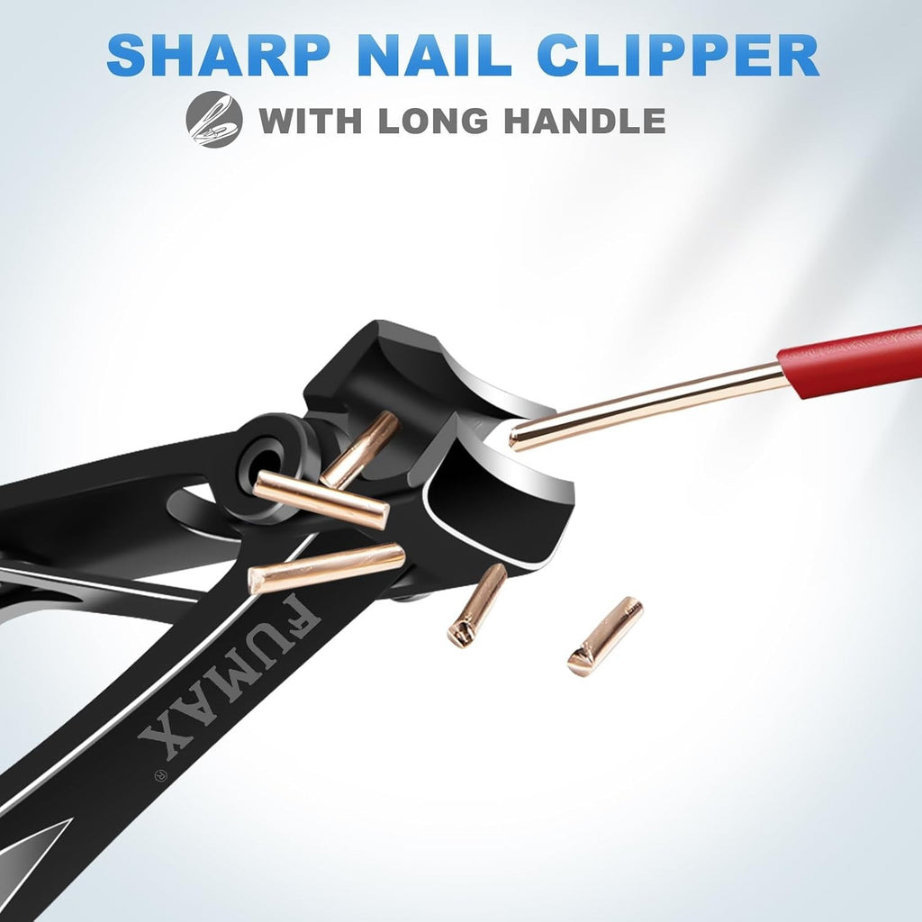 Heavy Duty Large Toenail Clippers for Seniors Thick Nails Ergonomic Handle