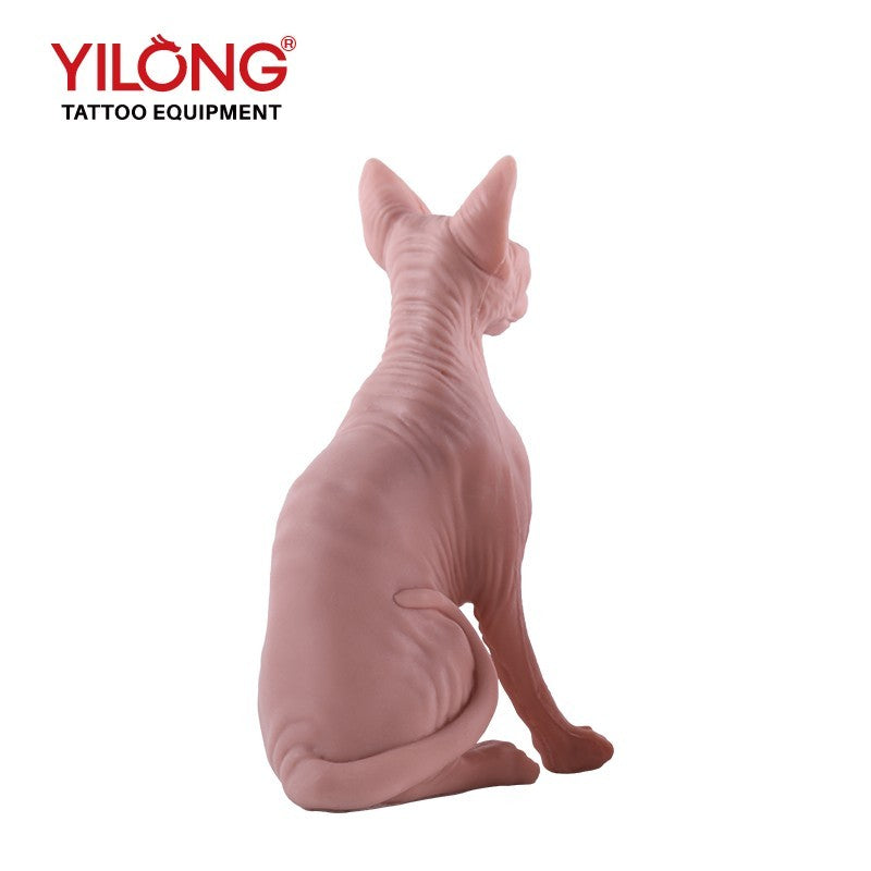 High Simulation Silicone Cat Model Tattoo Practice Skin Premium Rubber