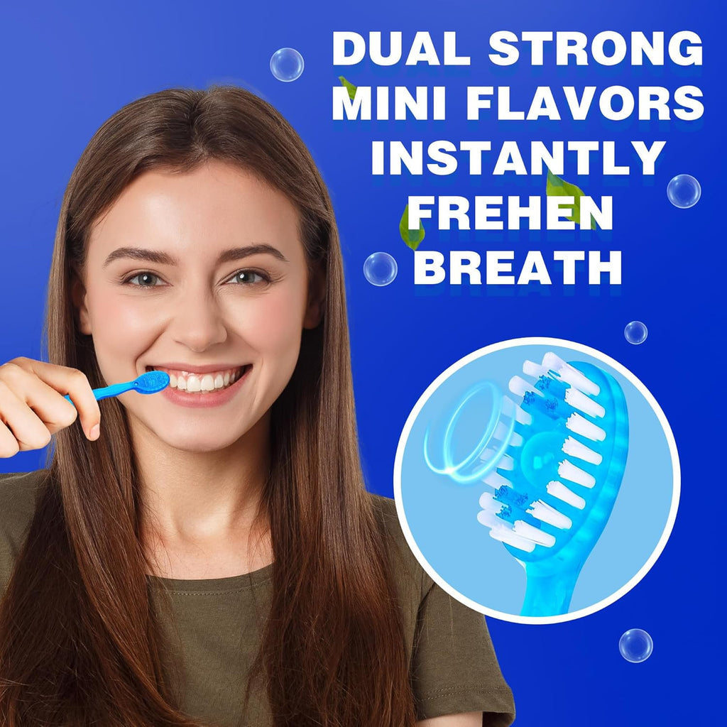 26 Pack Travel Toothbrush Set with Toothpaste Floss and Pick - Compact Oral Care
