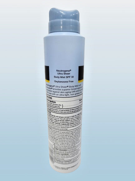 Neutrogena Ultra Body Mist SPF 30 Sunscreen - 5 oz Pack of 2