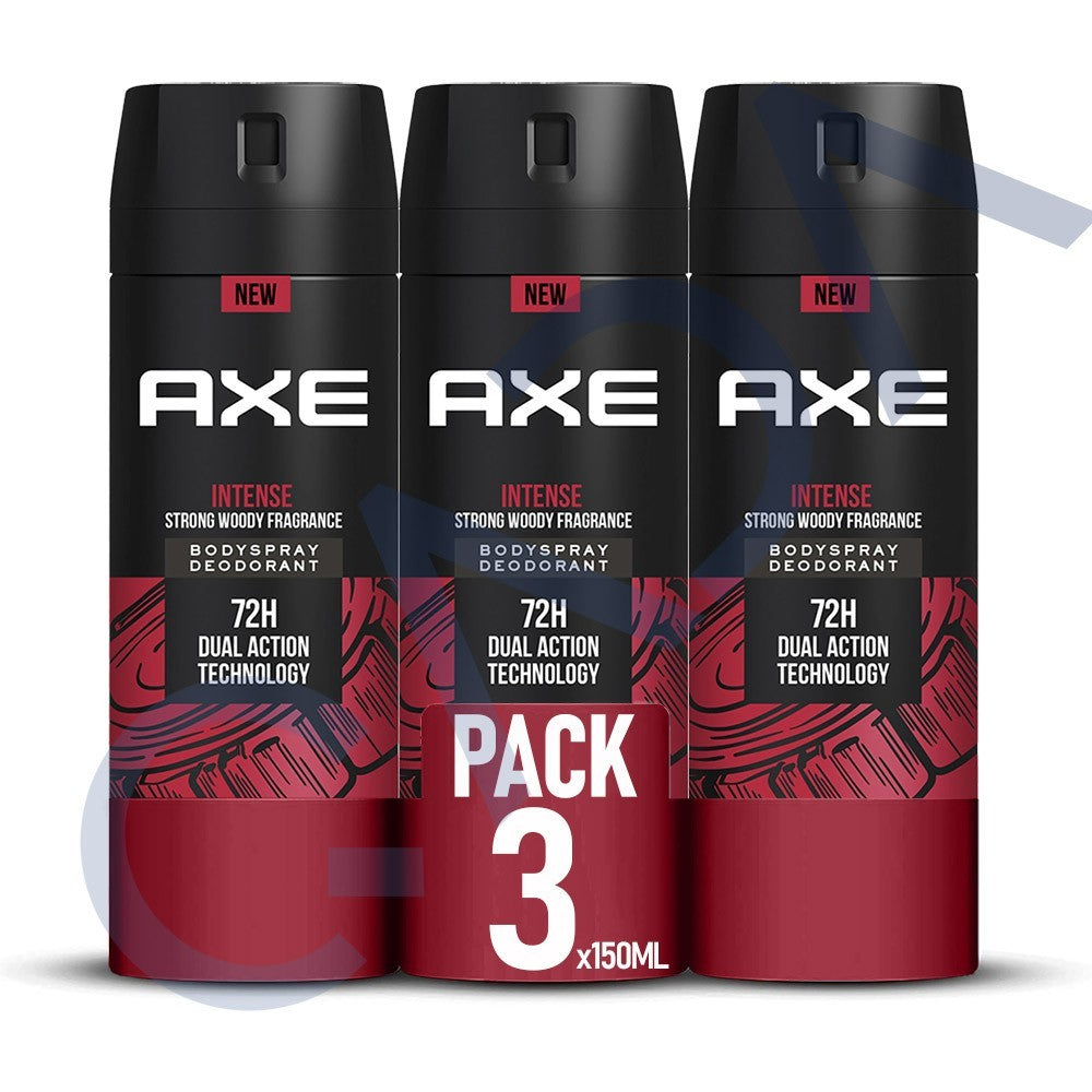 Men's Long Lasting Deodorant Body Spray - 3 Pack, Fresh Woody Scent