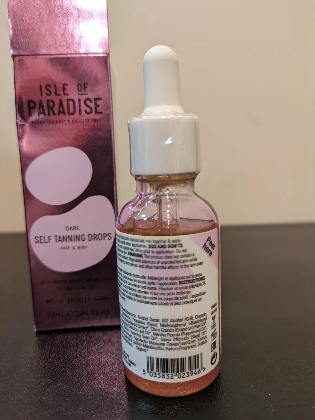 Self-Tanning Drops Dark Set of 2 - Natural, Hydrating, Travel Size
