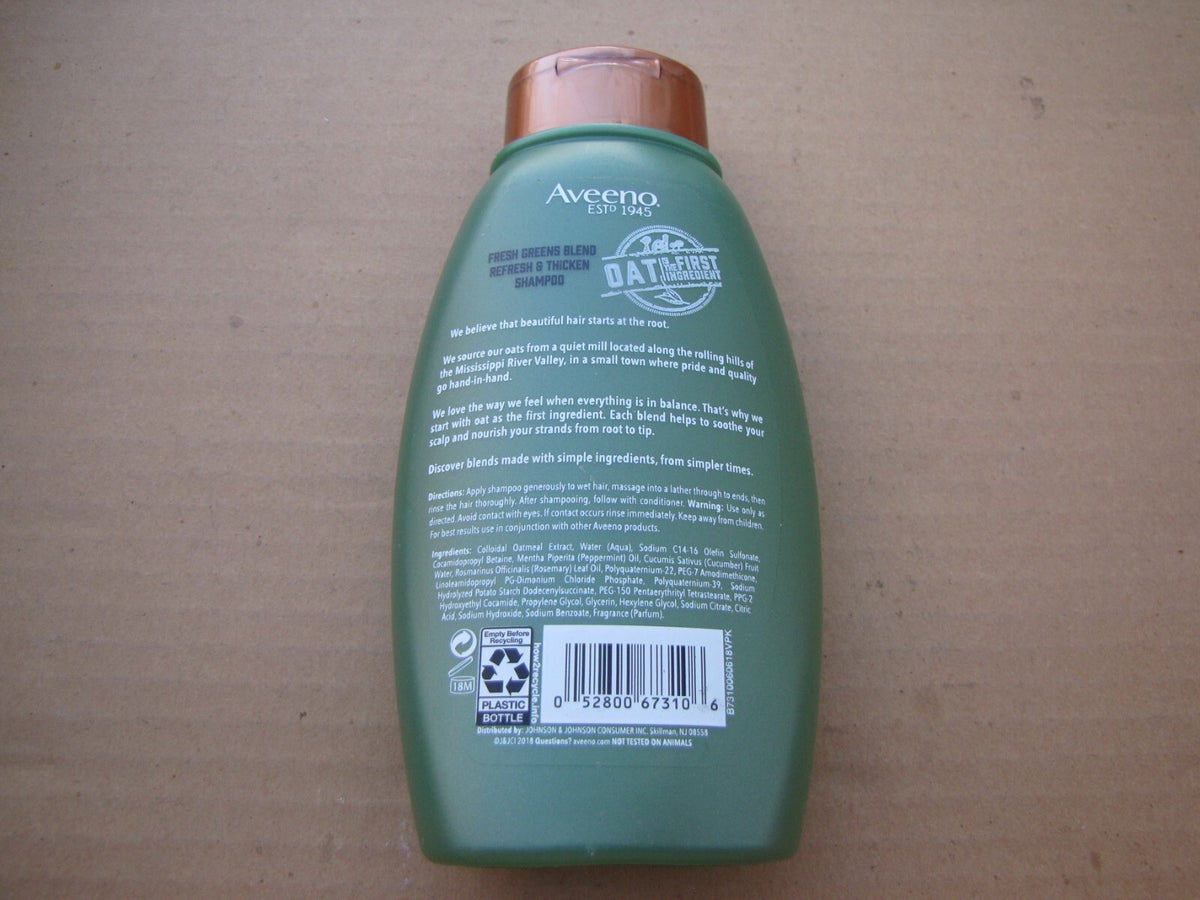 Aveeno Fresh Greens Blend Refresh and Thicken Shampoo 12 fl oz