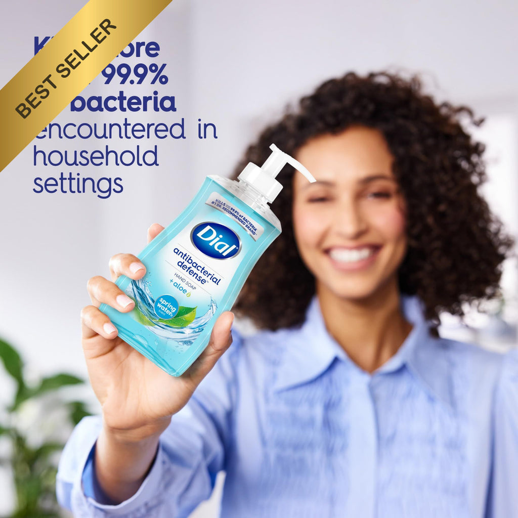 Antibacterial Liquid Hand Soap with Aloe Vera - Spring Water Scent, 11oz Pack of 4