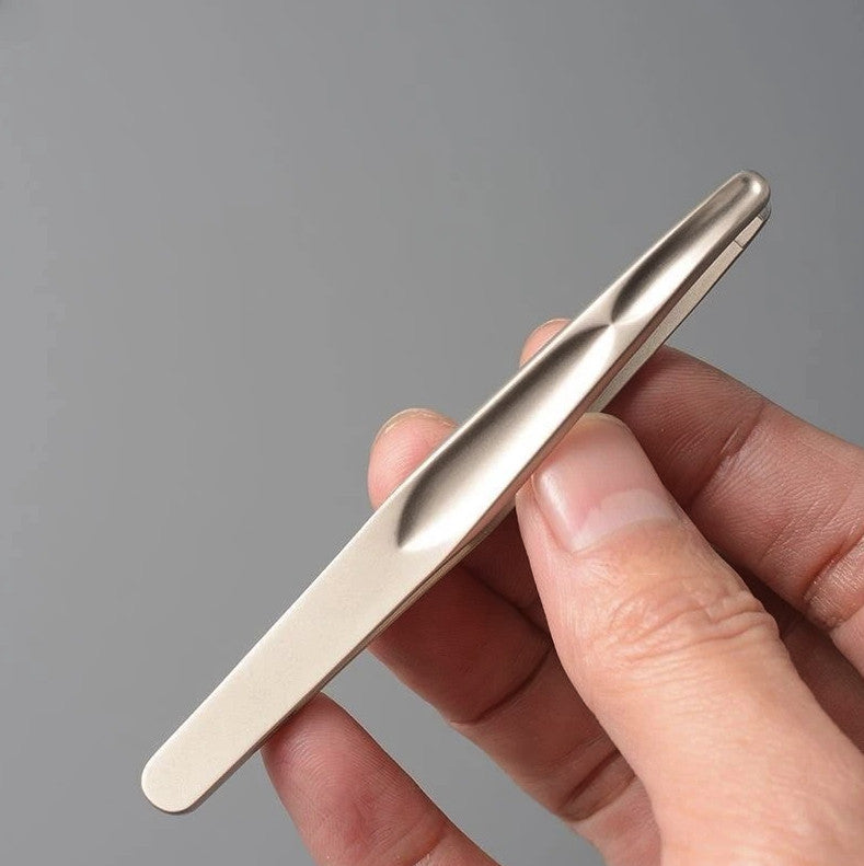 Stainless Steel Precision Tweezers for Eyebrow Facial Hair Grooming - Safe Round Head Design