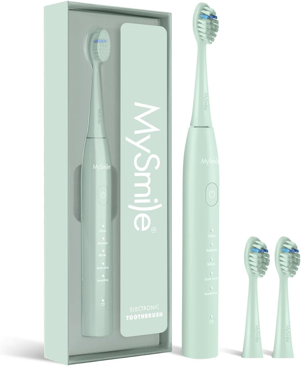 Sonic Electric Toothbrush with 5 Modes & 3 Brush Heads - Waterproof Rechargeable