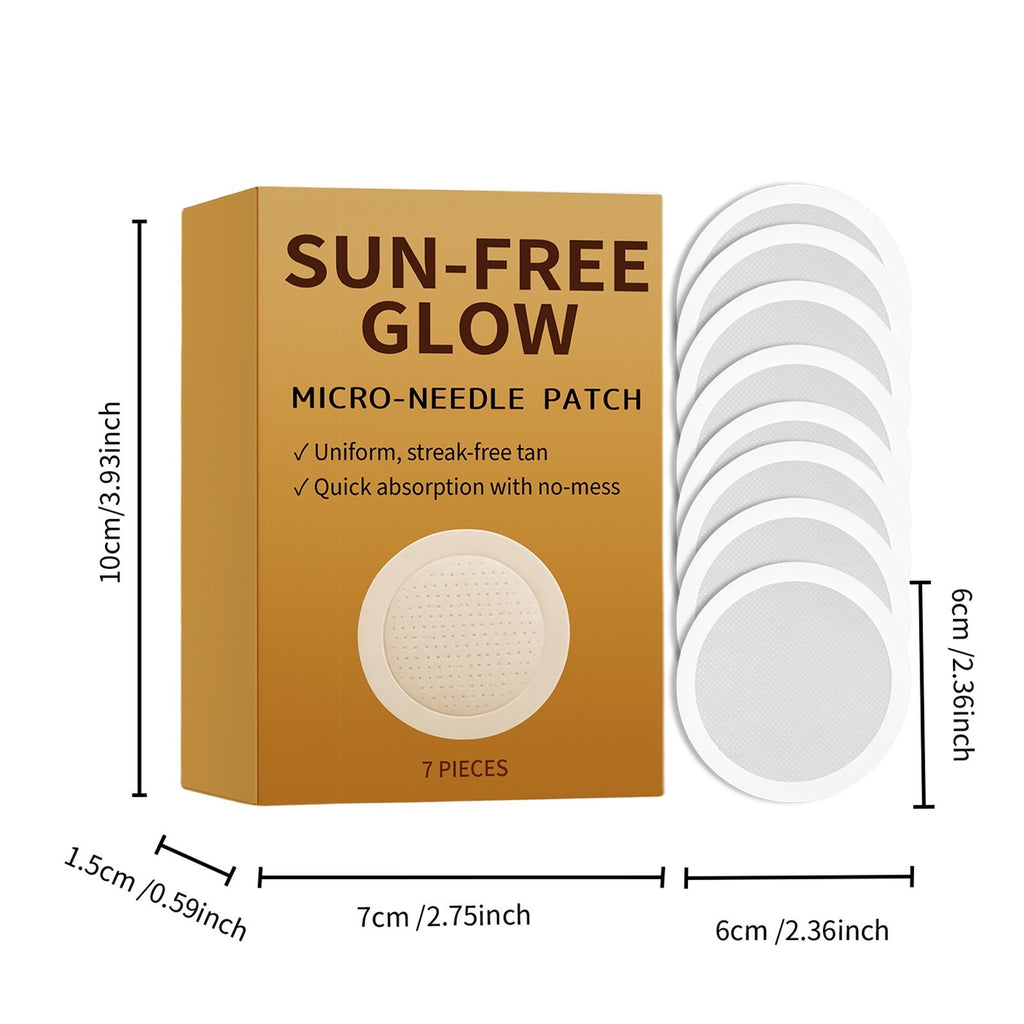 Self Tanning Patches with Microneedle for Natural Golden Glow - Hydrating & Streak-Free