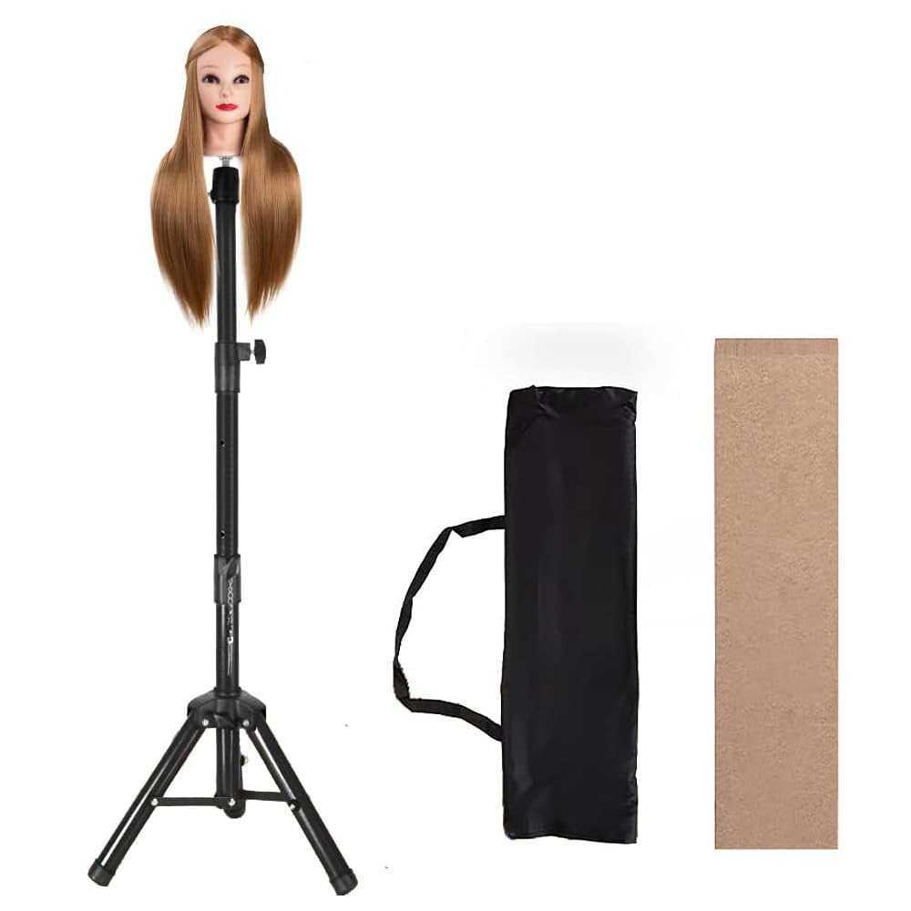55 Inch Wig Stand Tripod Mannequin Head Support Heavy Duty