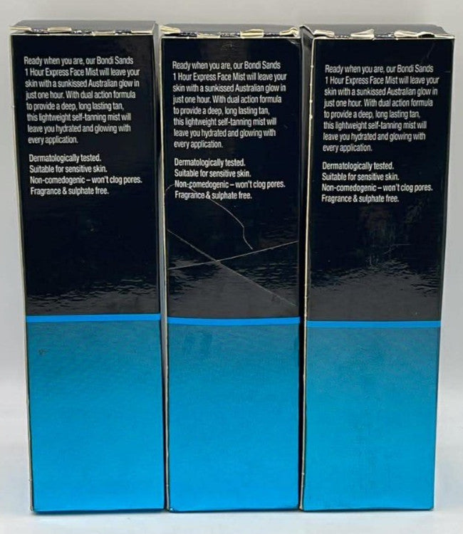 Self Tanning Face Mist Set - 3 Pack, 1 Hour Express, Fragrance-Free