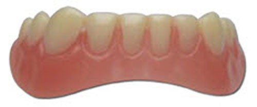 Medium Full Set Fake Teeth with Upper & Lower Custom Fit - Realistic Smile Enhancer