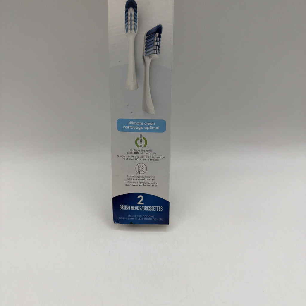 Oral B Clic Toothbrush Replacement Heads - Pack of 2