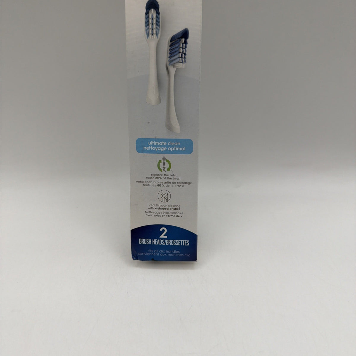 Oral B Clic Toothbrush Replacement Heads - Pack of 2