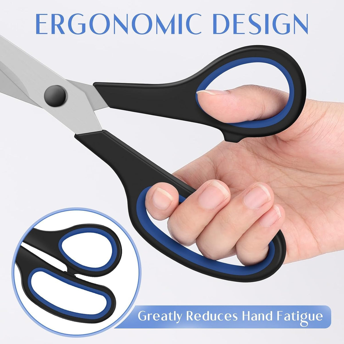 All Purpose Heavy Duty Kitchen Scissors - 8.3 Inch Stainless Steel Multi-Use Cutting Tool