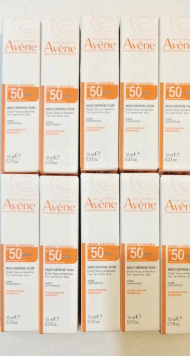 Avene Multi-Defense SPF 50 Face Fluid Travel Size - 10 Pack
