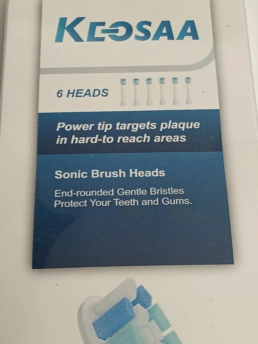 Replacement Toothbrush Heads for Sonic Electric Toothbrush - 6 Pack White