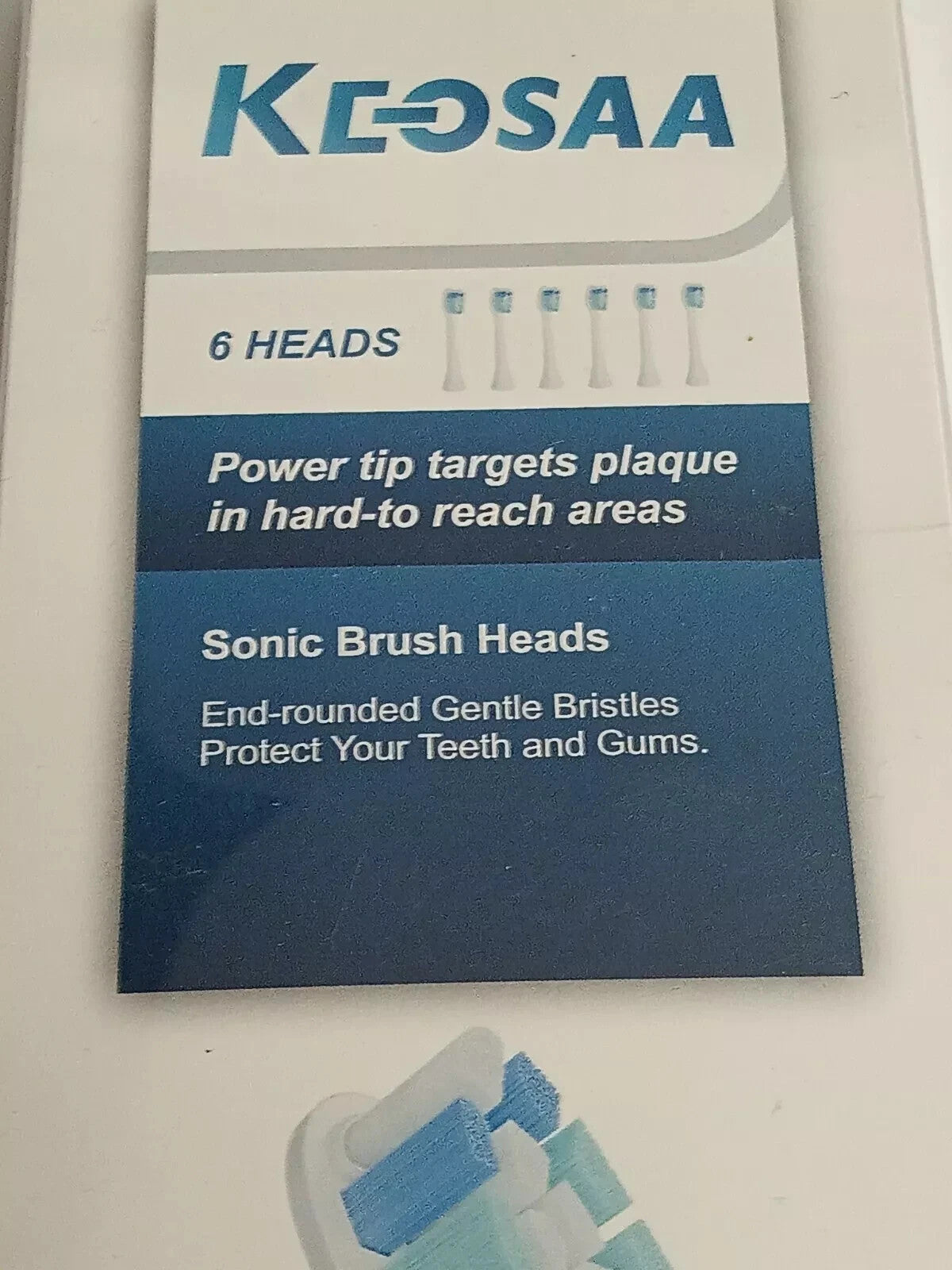 Replacement Toothbrush Heads for Sonic Electric Toothbrush - 6 Pack White