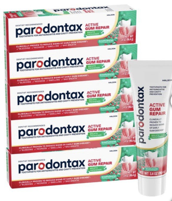 Parodontax Gum Repair Toothpaste 3.4 oz - 5 Pack Oral Care for Healthy Gums