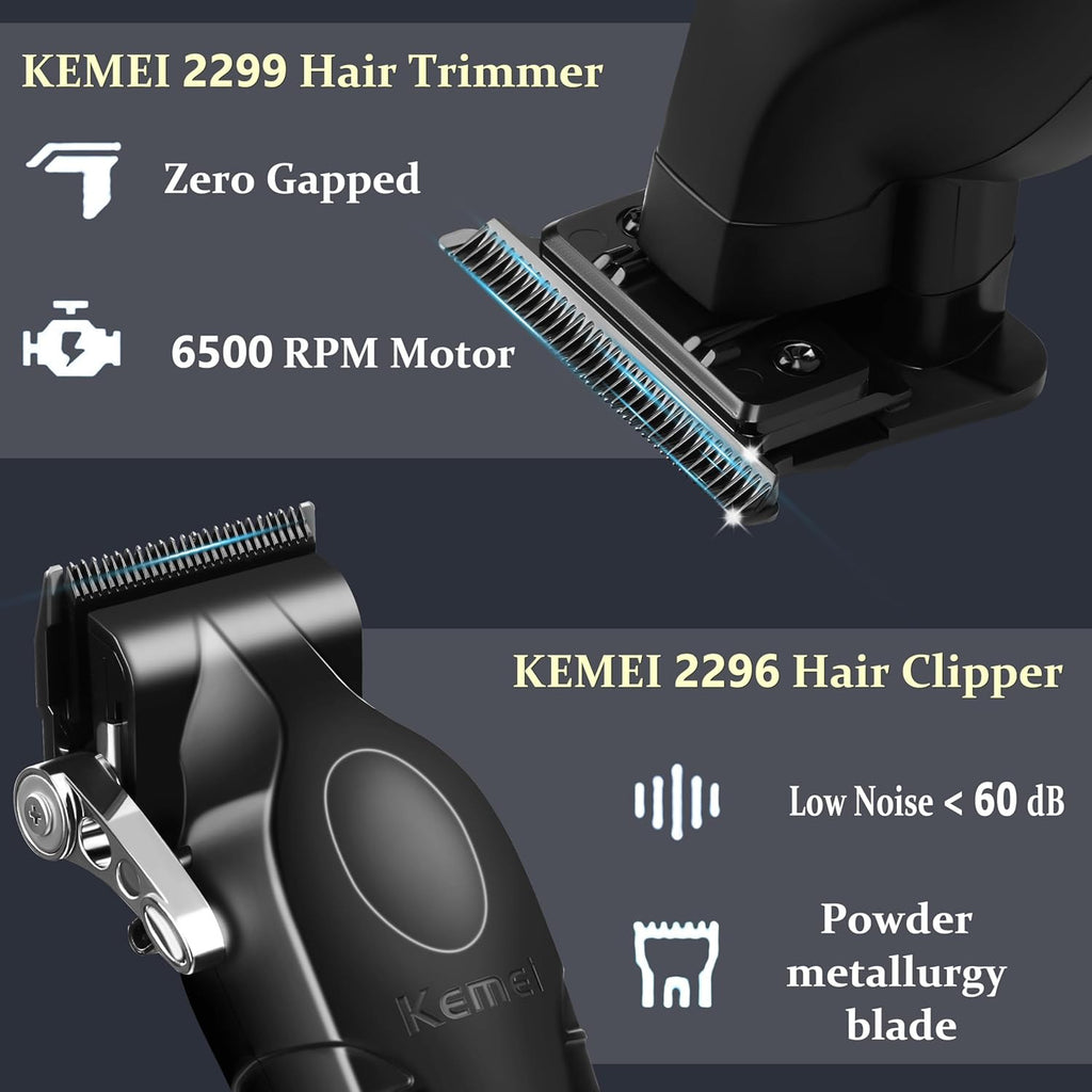 Men's Professional Hair Clipper & Grooming Kit - Cordless Trimmer Set
