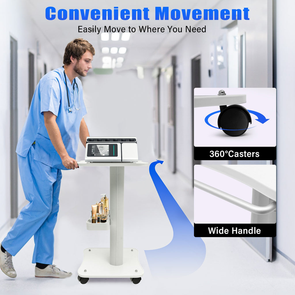 Salon Trolley Stand for Beauty Machines - SPA Rolling Cart Organizer