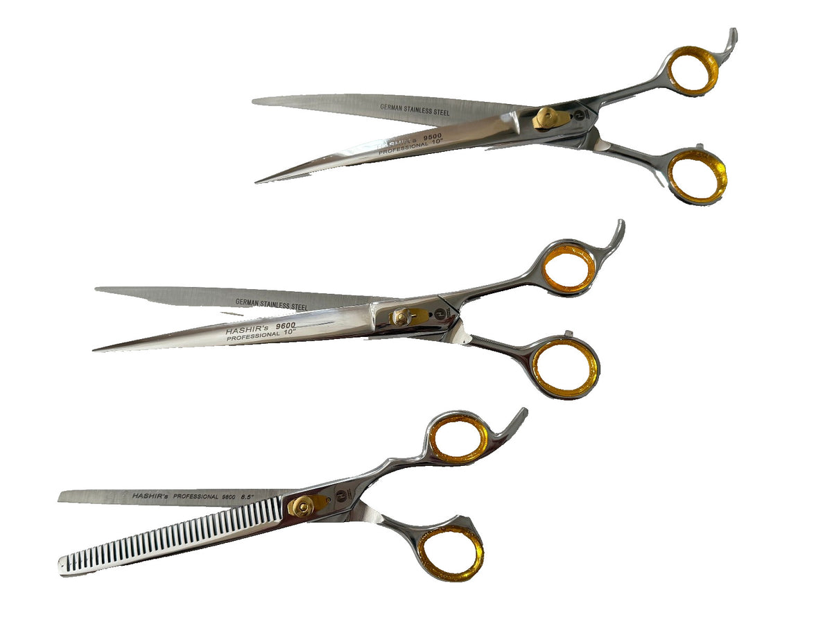 Professional Hair Thinning Scissors Set - 3 Pieces Barber Grooming Shears