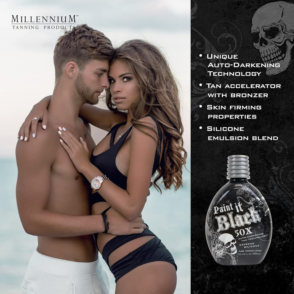 Dark Bronzer Indoor Tanning Lotion - 50X Self-Tanning Bed Moisturizer 13.5oz