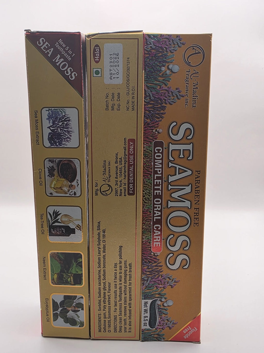 Organic Fluoride-Free Sea Moss Toothpaste for Whitening & Oral Care