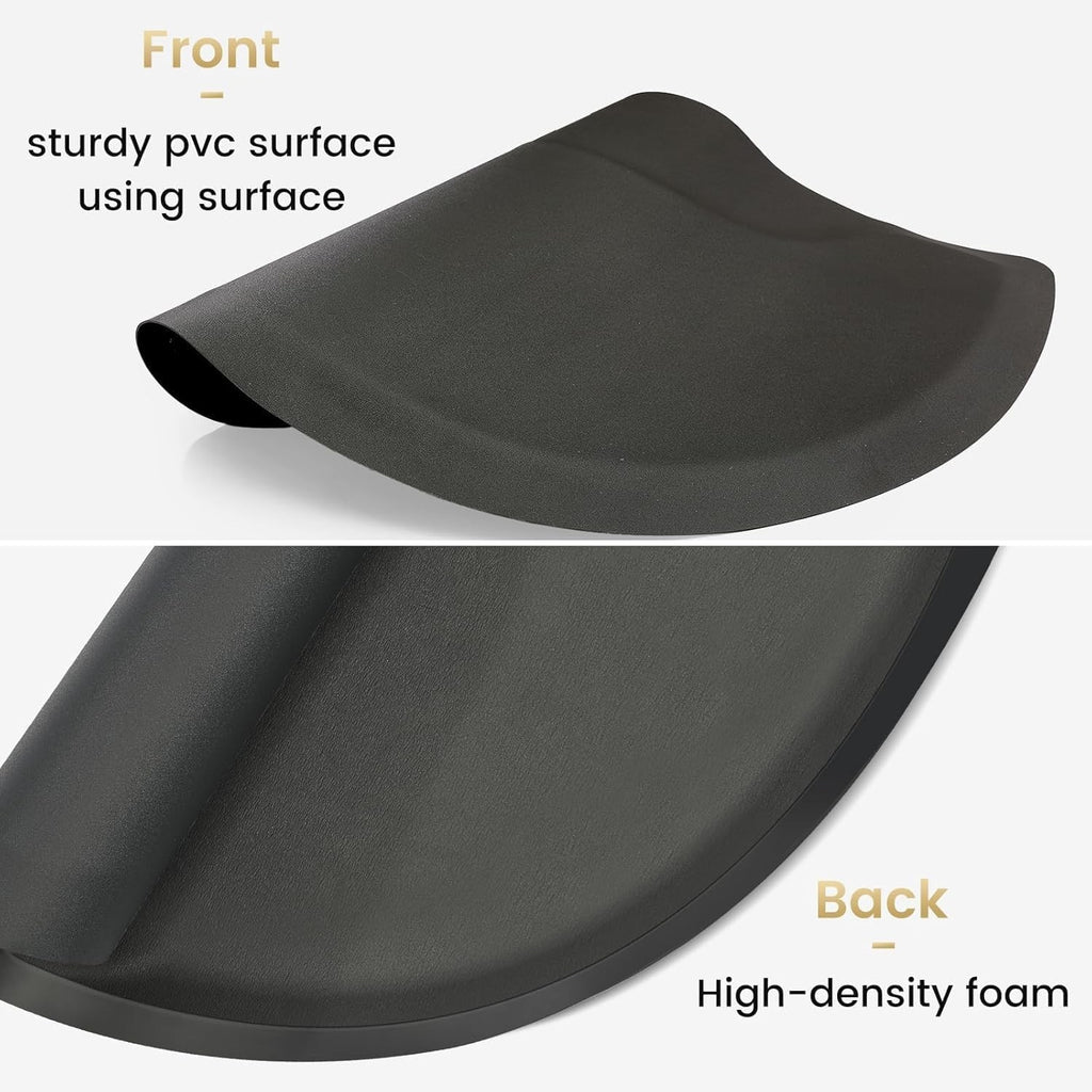 Anti-Fatigue Floor Mat for Salon & Barber Chairs 48x36 Black PVC Foam