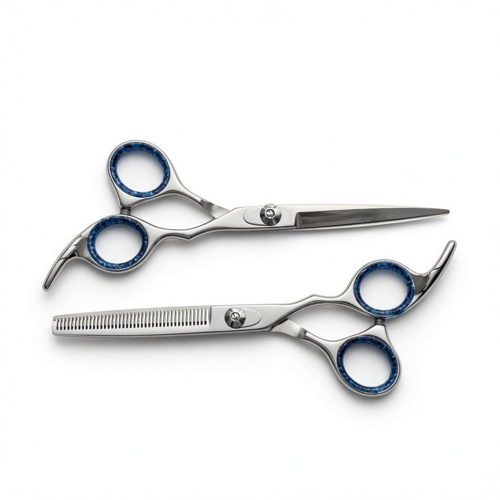 Professional Hair Scissors Set - 6 Inch Japanese Steel Thinning & Cutting Shears for Salon & Home