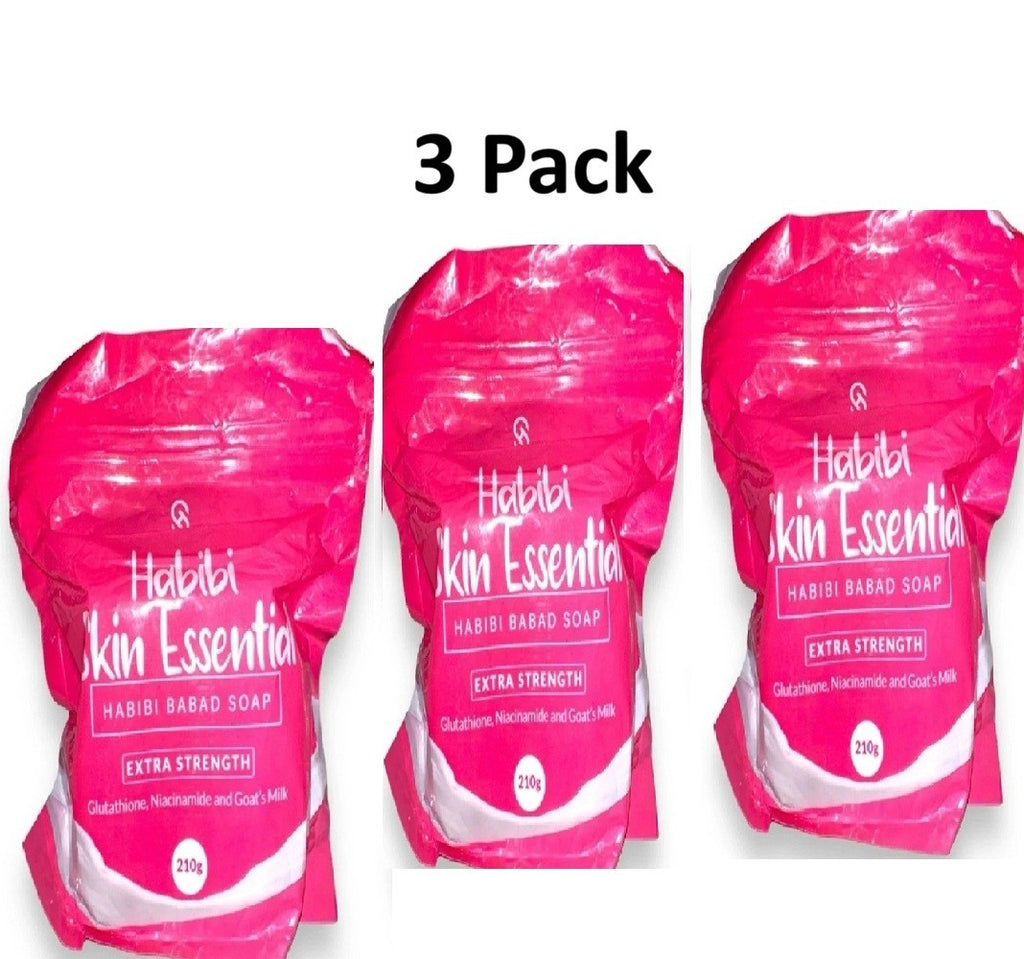 Habibi Skin Essential BABAD Soap Bar 210g - 3 Pack for Brightening & Odor Removal