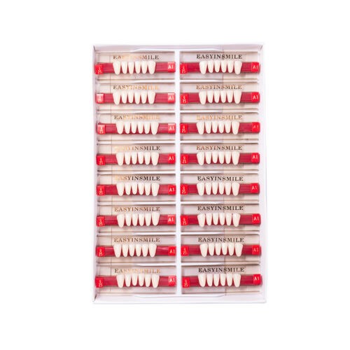 Complete Acrylic Resin Denture Teeth Set for Upper & Lower Full Mouth Restoration