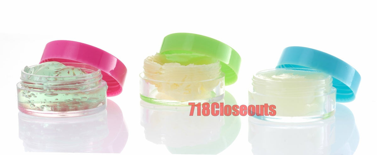 8 Pack Travel Plastic Clear Toiletry Containers Set - Reusable Bottles & Makeup Storage