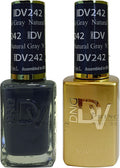 Nautical Gray Gel & Lacquer Nail Polish Duo - DND Diva Collection #242