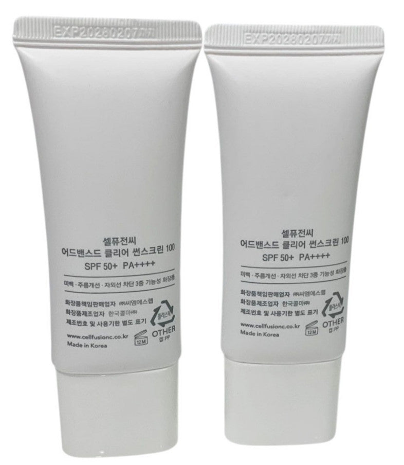SPF 50+ PA++++ Clear Sunscreen with Niacinamide & Centella - 2x35ml