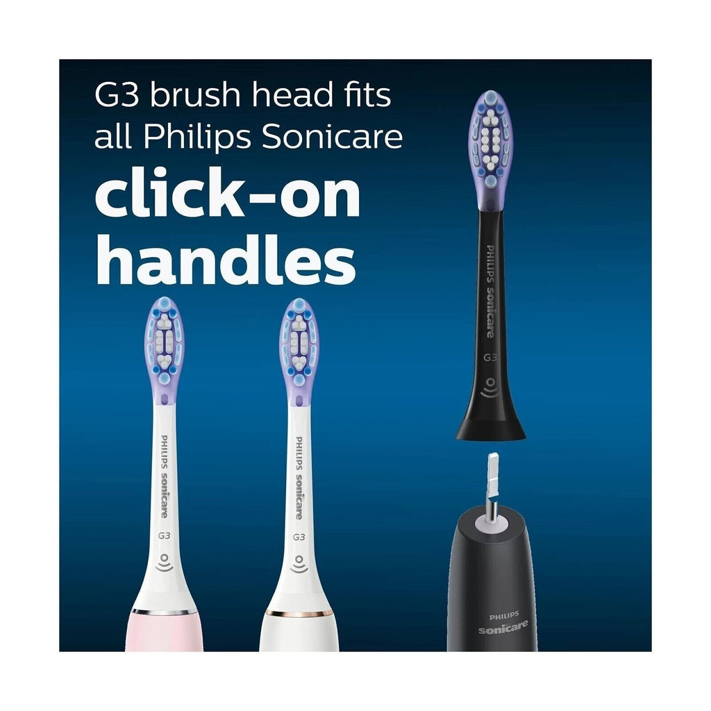 Black G3 Premium Gum Care Toothbrush Replacement Heads for Sonicare