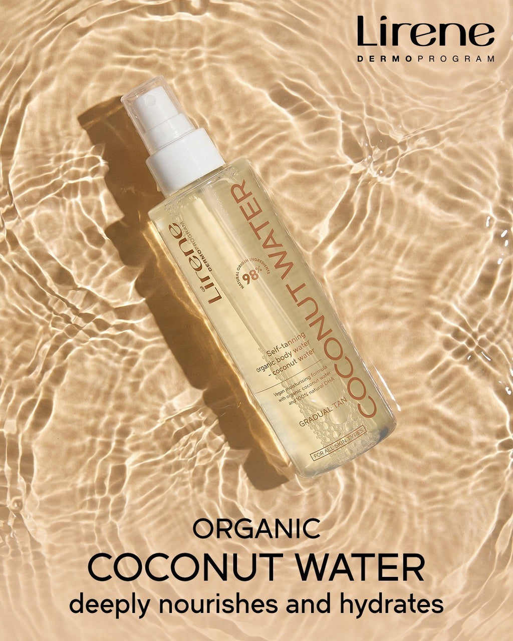 Self Tan Spray with Coconut Water - Buildable Gradual Bronze Mist