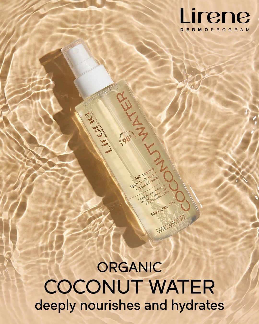 Self Tan Spray with Coconut Water - Buildable Gradual Bronze Mist