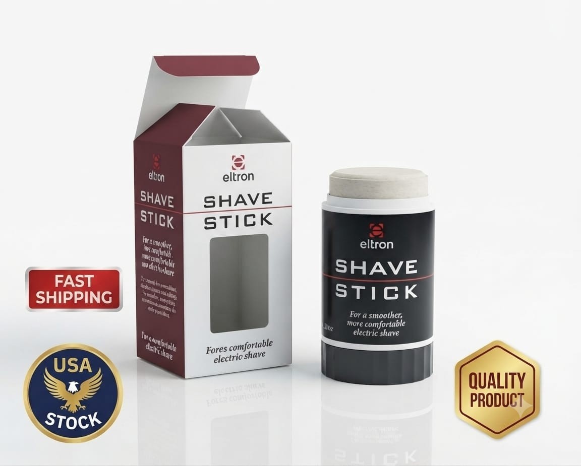 Electric Shave Stick for Men - Pre Shave Grooming Stick for Electric Razors