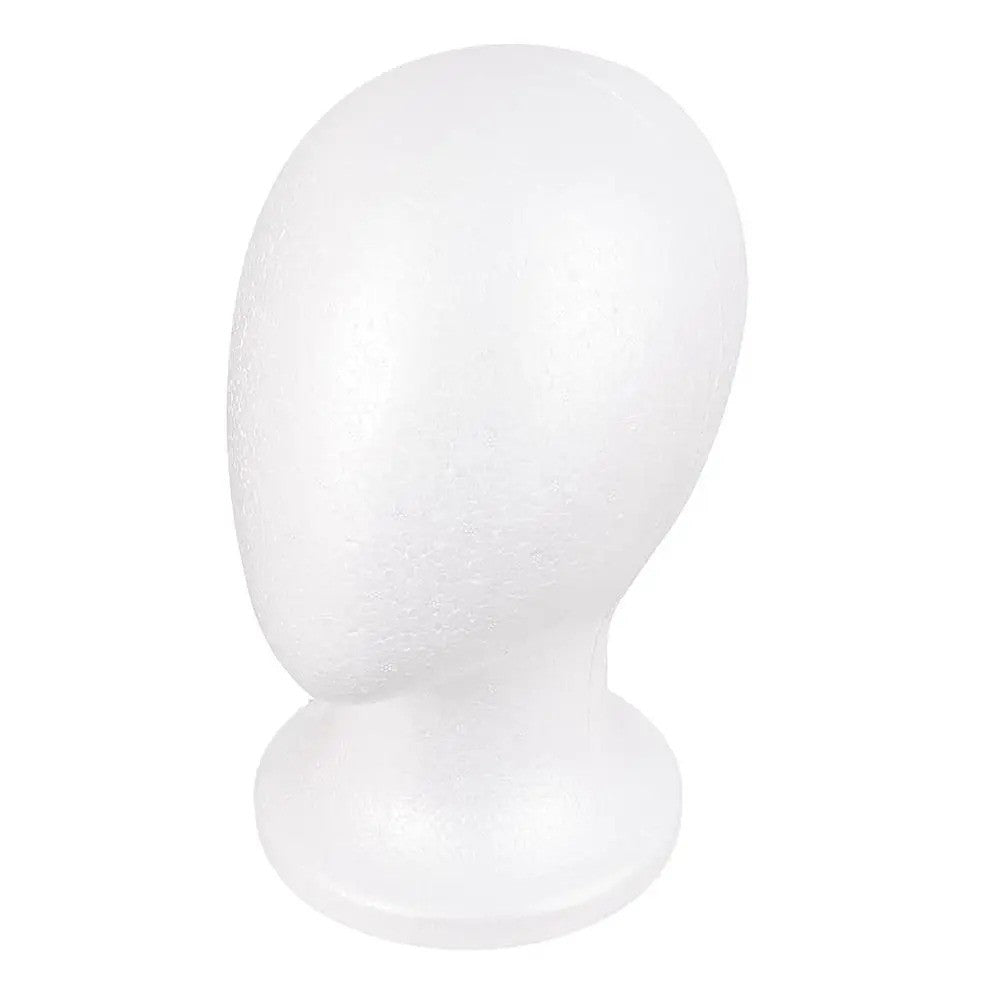 Lightweight White Foam Mannequin Head for Wig Display and Styling