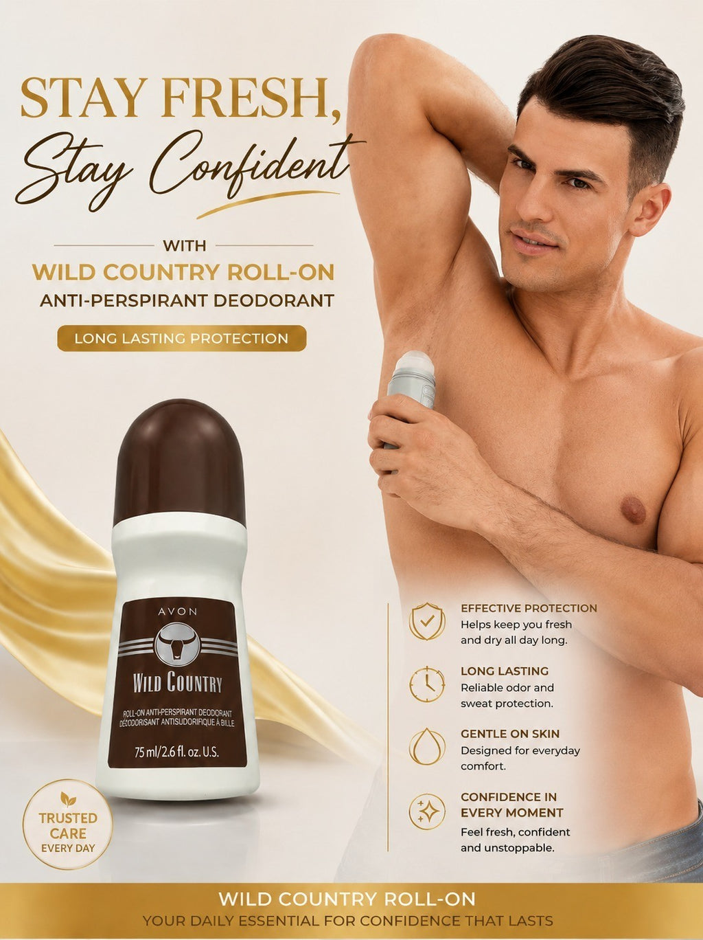 12+2 Free Avon Wild Country Roll-On Deodorant Total 14
