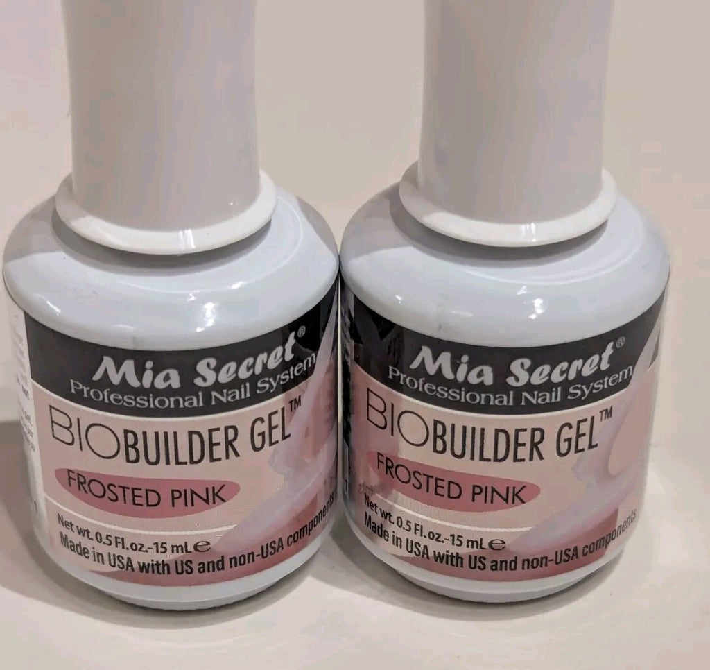 Nail Builder Gel Frosted Pink 0.05oz - Professional Nail System