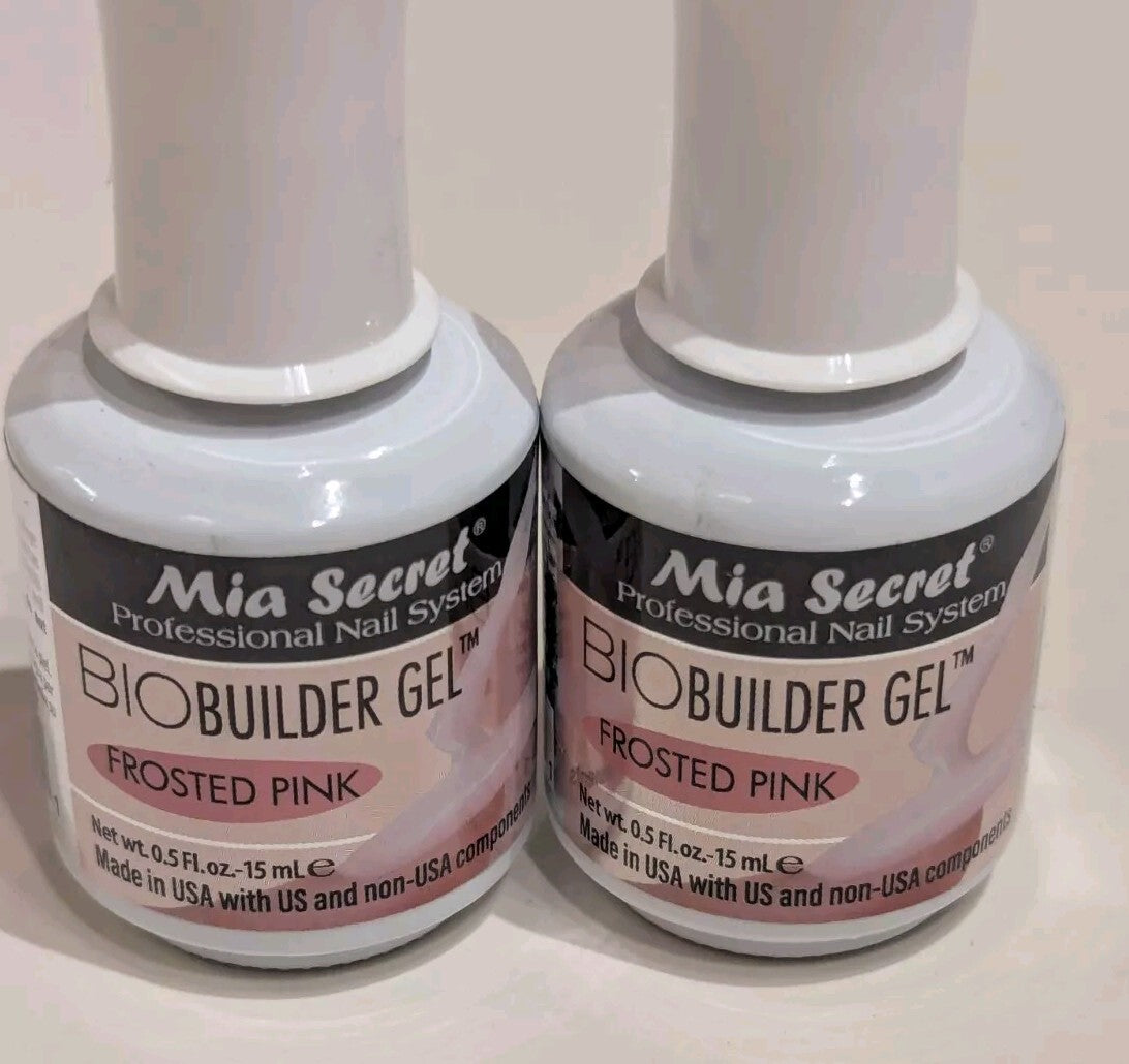 Nail Builder Gel Frosted Pink 0.05oz - Professional Nail System