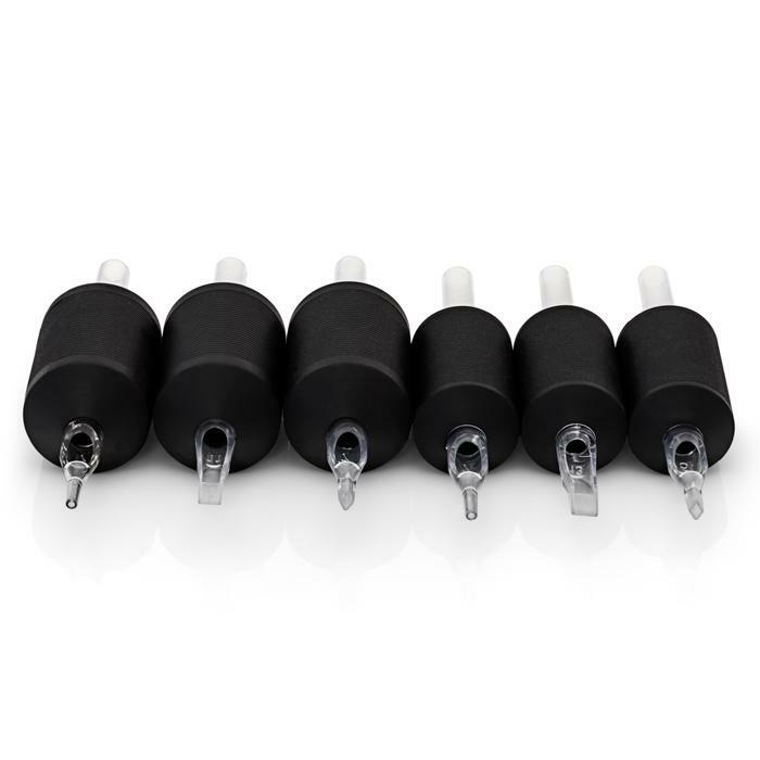 Disposable Tattoo Tubes and Grips Set – 1" or 1¼" Grip, Sterilized, Transparent Tips