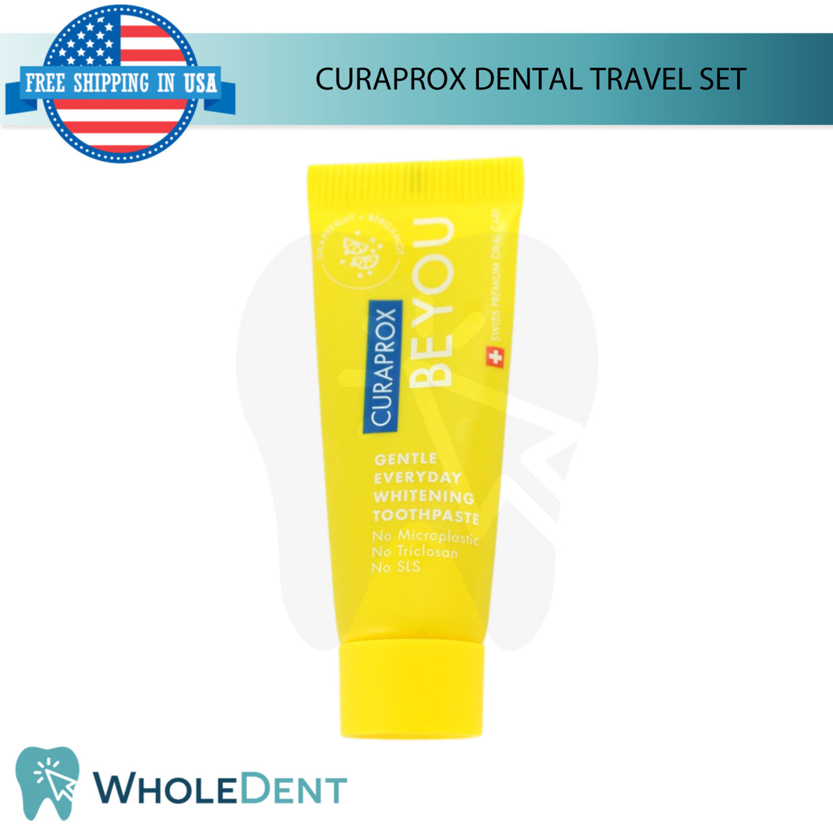 Travel Oral Hygiene Kit with Toothbrush and Interdental Brushes - Compact & Refillable