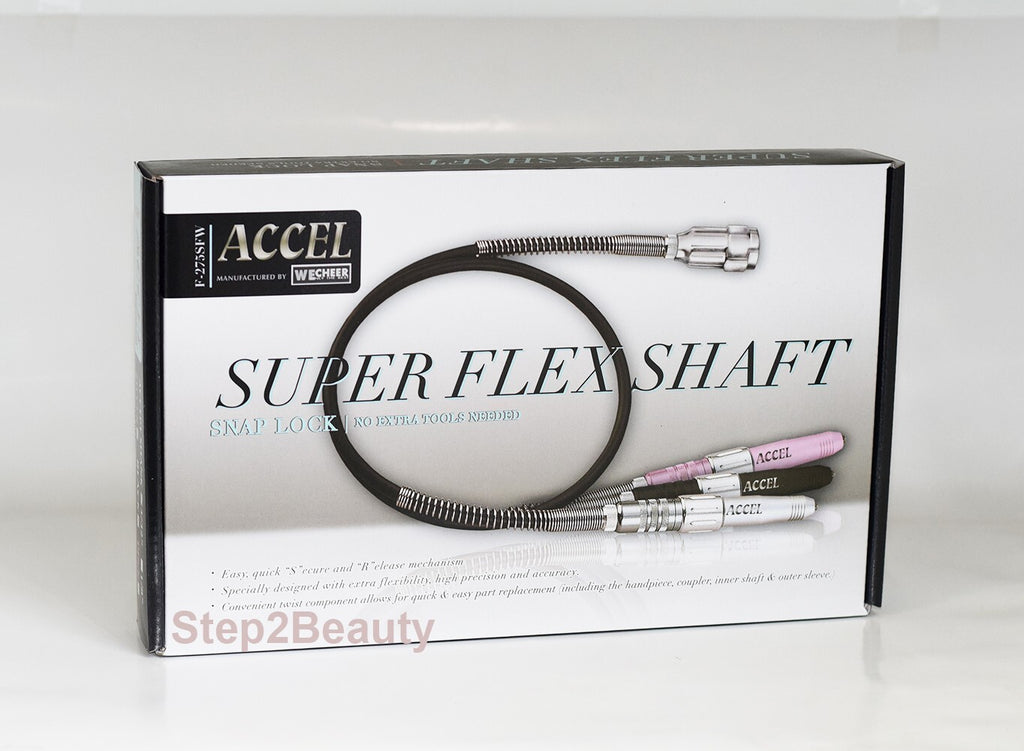 Super Flex Shaft 3/32 Inch Shank Snap Lock - Silver for Power Tools
