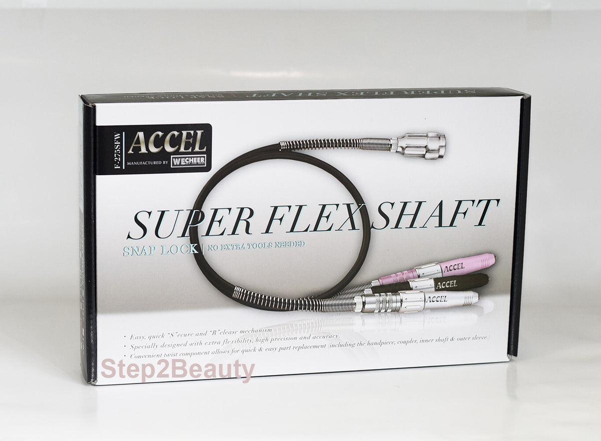 Super Flex Shaft 3/32 Inch Shank Snap Lock - Silver for Power Tools