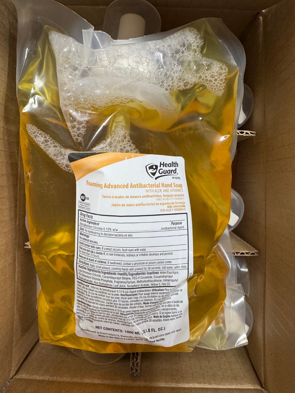 Bulk Antibacterial Foaming Hand Soap - 6 x 1000mL Refill Dispensers