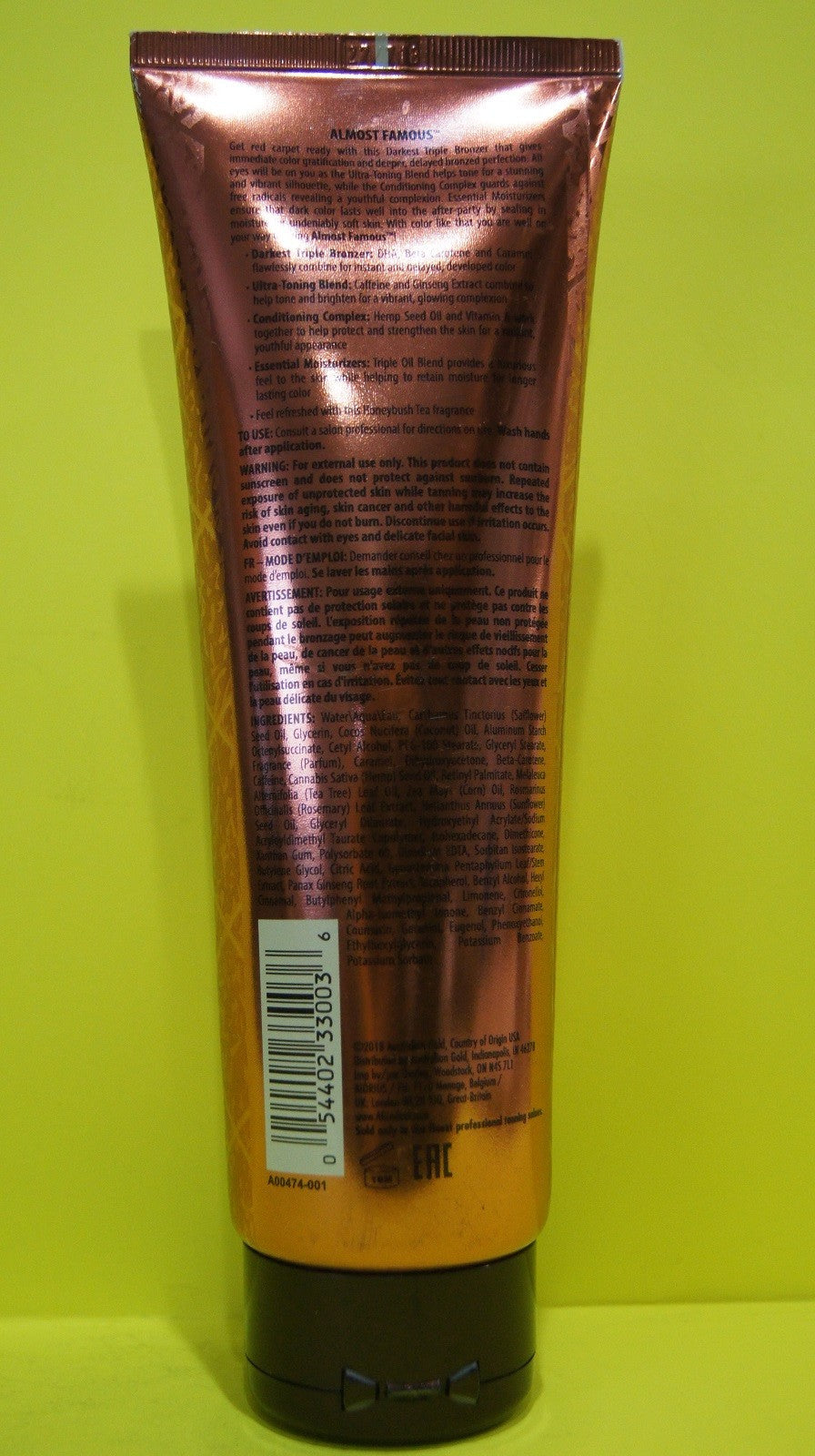 Darkest Triple Bronzer Indoor Tanning Lotion for Fast Color & Toning