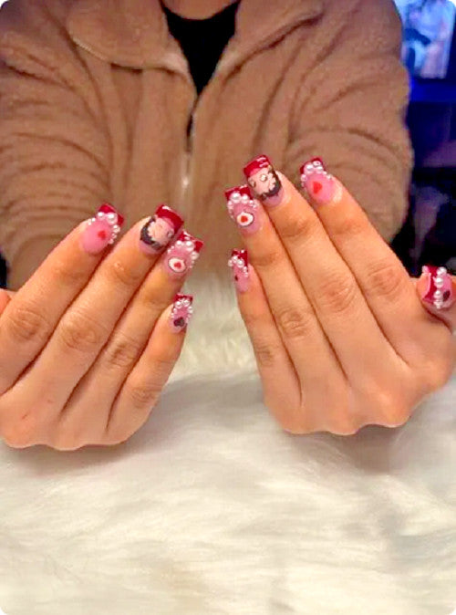 Betty Boop 3D Nail Stickers - Nail Art Decals for Creative Manicures