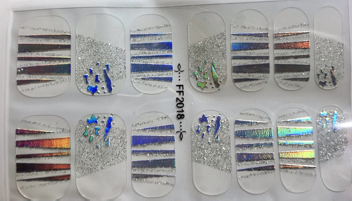Color Gel Nail Polish Strips Holo Fun - Nail Wraps & Strips
