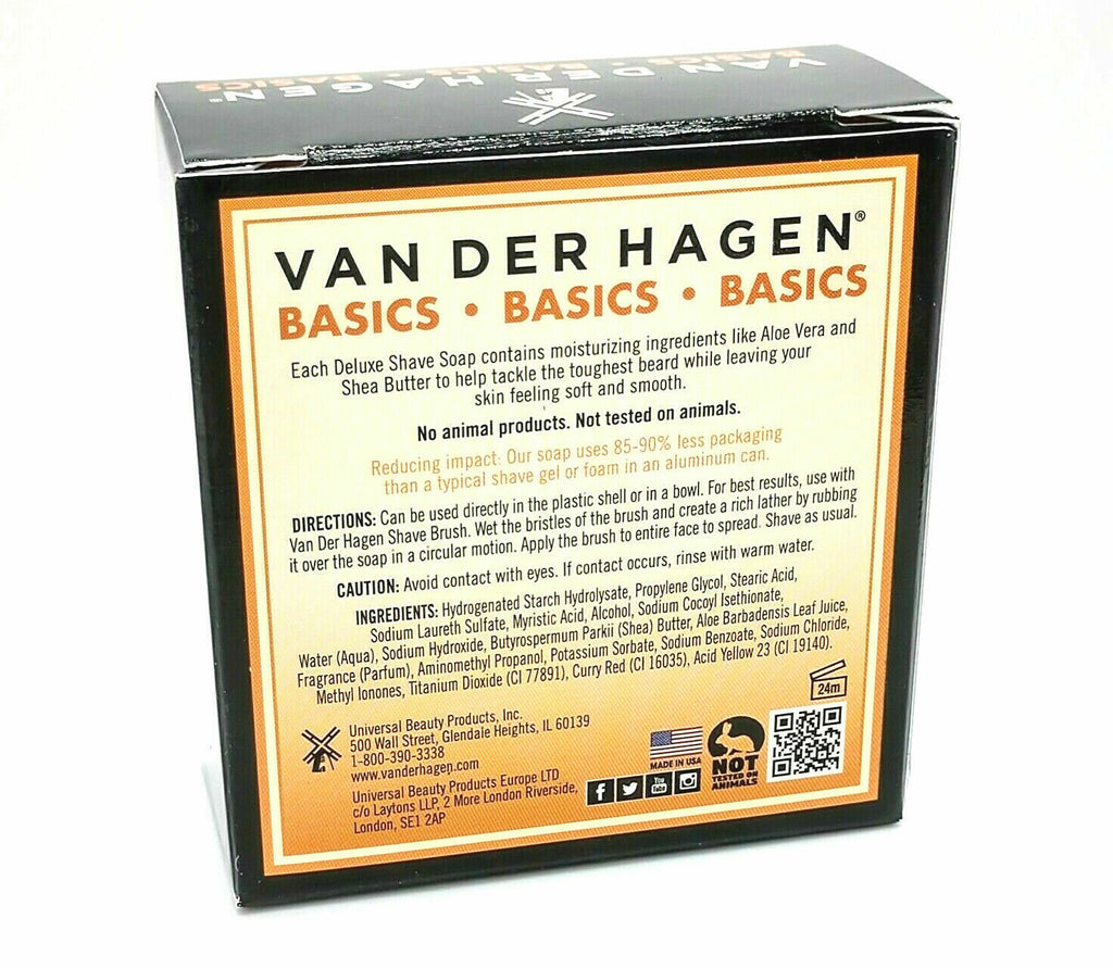 Hypoallergenic Shave Soap Set with Shea Butter - 2 Pack, 2.5 oz